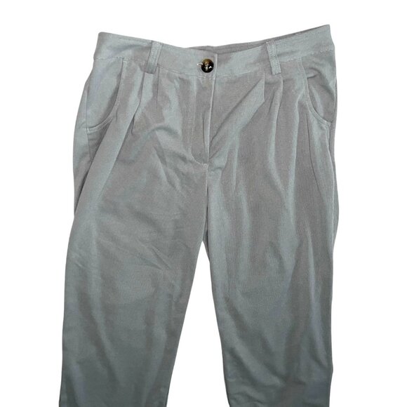 Halara Mid Rise Zipper Pocket Waffle Casual Pants Sz Large Womens Gray - Picture 5 of 12